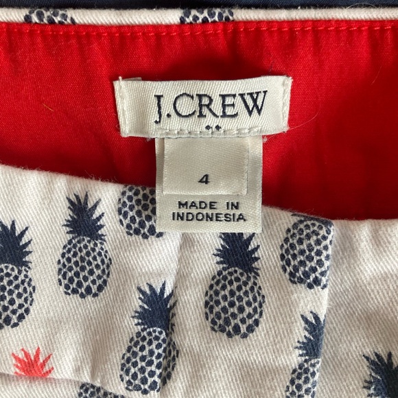 J. Crew Pineapple Shorts Size 4 - Picture 1 of 3